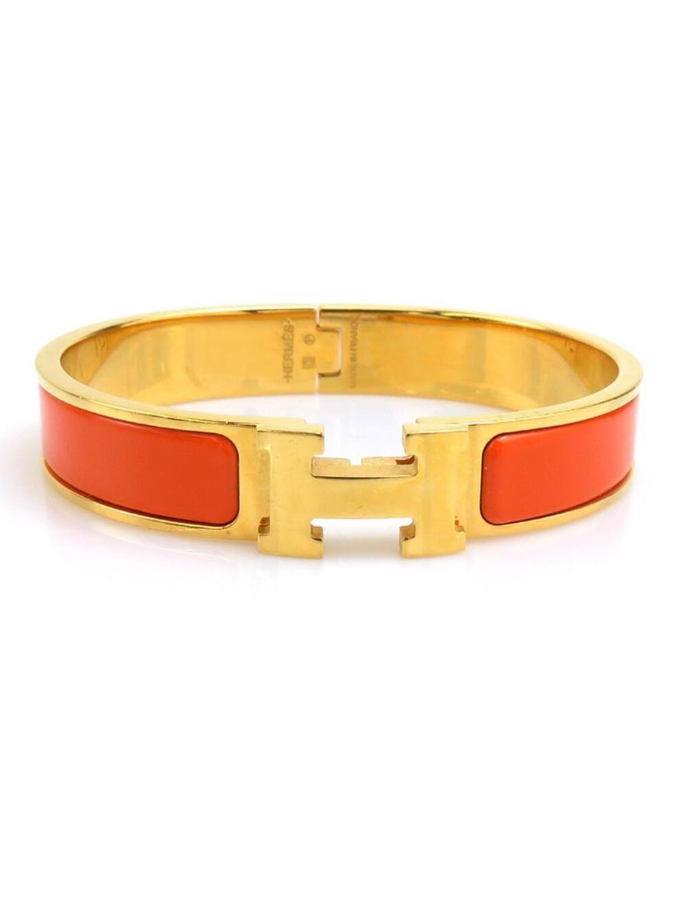 Auth Hermes Clic Clac Pm Bangle #303064H47B